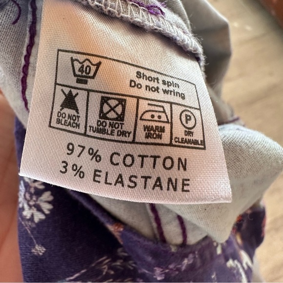 Jambats Elemental Mystical Purple Overalls with Moon, Crystals, Mushroom Print - Picture 12 of 12